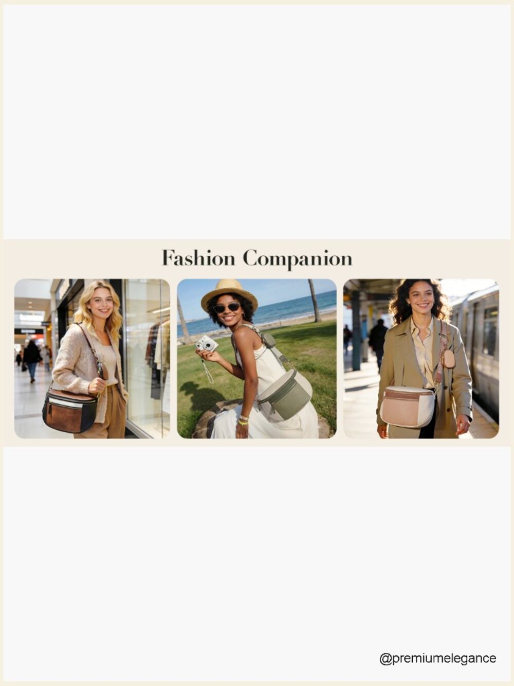 Vegan Leather Crossbody Bag with RFID Blocking, Padded Strap Medium Purse - Picture 7 of 7